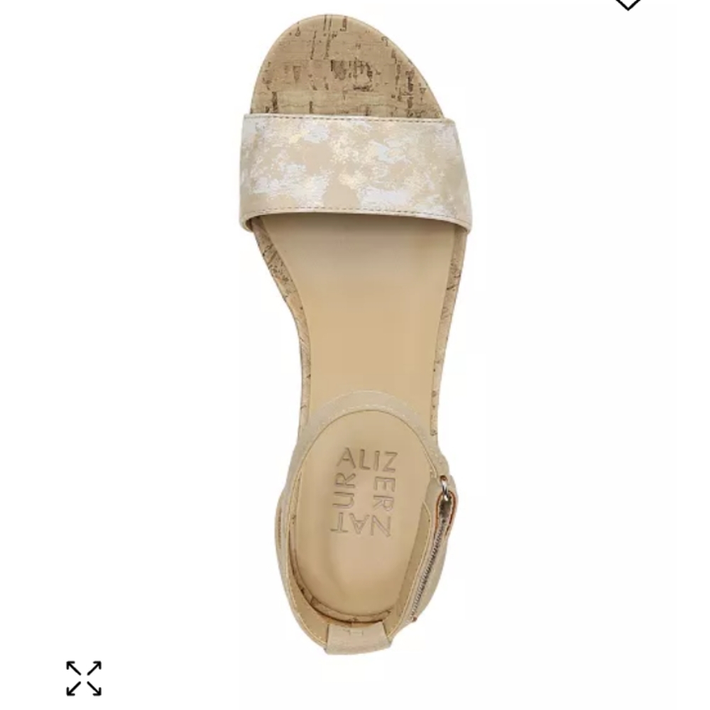 Areda Ankle Strap Wedge Sandals women's size 10 - Picture 4 of 8